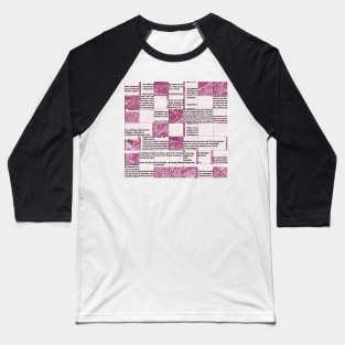 Marbled Villette Montage Baseball T-Shirt